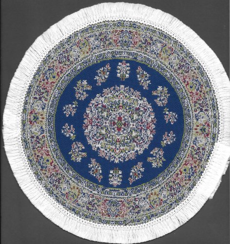 (image for) Fringed Round Woven Turkish Rug