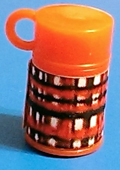 Classic Red Plaid Thermos  Mary's Dollhouse Miniature Accessories