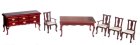 (image for) Mahogany Queen Anne Dining Room Set - 6pc