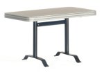1950s Booth Table - Silver (image for) 1950s Booth Table - Silver