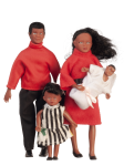 (image for) Doll Family Black 4pc