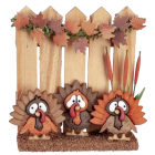 (image for) Turkey Fence Autumn / Thanksgiving Decoration