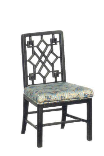 (image for) Chinese Chippendale Side Chair - Black