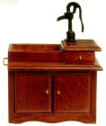 (image for) Old Fashioned Walnut Wet Sink