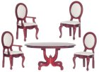 (image for) Dining Room Set 5pc - Mirror Back Chairs