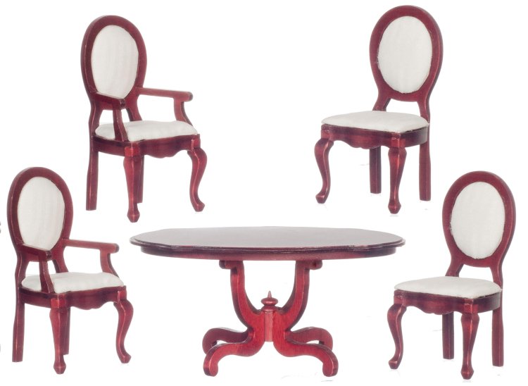 (image for) Dining Room Set 5pc - Mirror Back Chairs