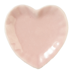Pale Pink Ceramic Heart Shaped Serving Plate (image for) Pale Pink Ceramic Heart Shaped Serving Plate