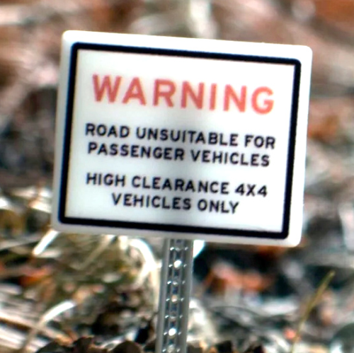 (image for) 4 x 4 Vehicles Only Sign