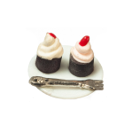 (image for) Cupcakes and Fork on Plate