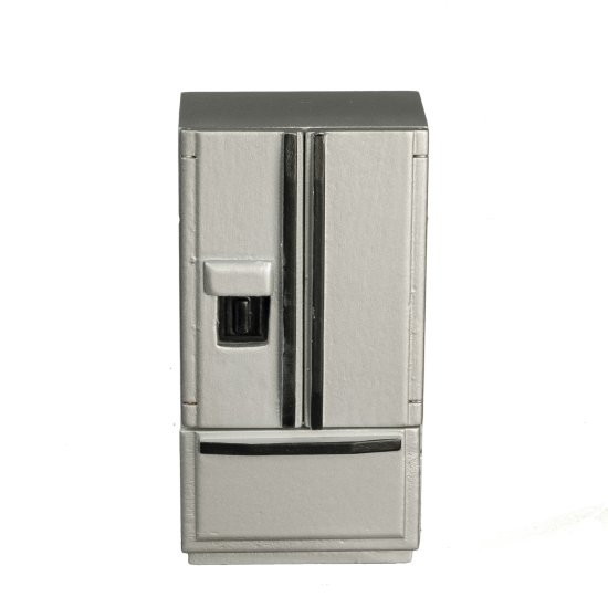(image for) Modern Refrigerator Freezer on Bottom - Silver