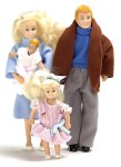 Modern Doll Family Blonde 4pc (image for) Modern Doll Family Blonde 4pc