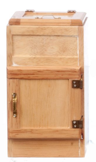 (image for) Ice Box w/ Drip Pan - Oak