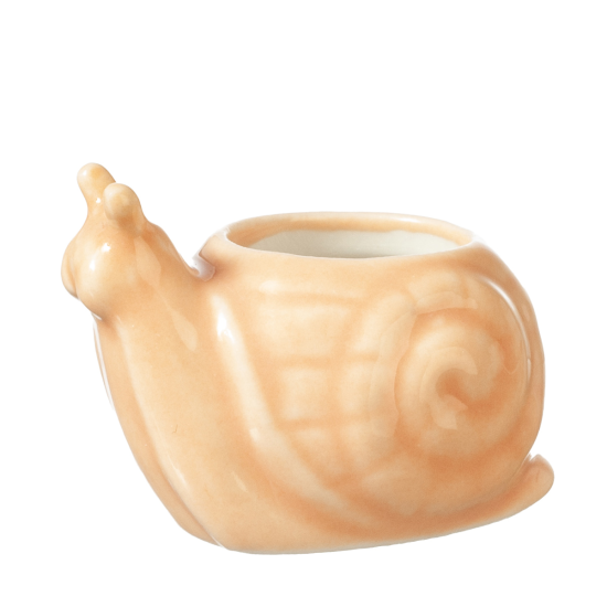 (image for) Peach Snail Planter
