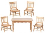 (image for) Oak Kitchen Table & Chairs