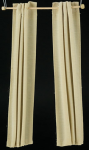 (image for) Tan Modern Tab Curtain Set