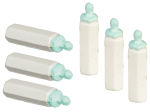 Baby Bottles - Blue 6pc (image for) Baby Bottles - Blue 6pc