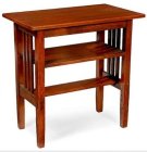 (image for) Side Table w/ Shelf - Walnut