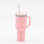 (image for) Tumbler with Removable Lid and Straw, Pink