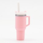 (image for) Tumbler with Removable Lid and Straw, Pink