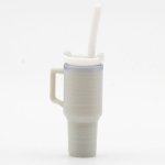 (image for) Tumbler with Removable Lid and Straw, Gray