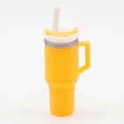 (image for) Tumbler with Removable Lid and Straw, Orange