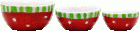 (image for) Ceramic Christmas Bowl Set 3pc