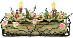 (image for) Caladiums in a Wooden Window Box Planter