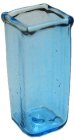 (image for) Turquoise Blue Glass Square Vase