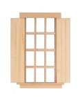 (image for) 6 Over 6 Single Window w/ Shutters