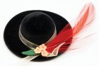 (image for) Black Womens Fancy Hat w/ Feather