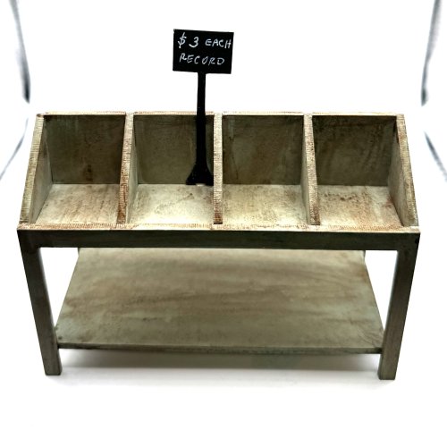 (image for) Record Store Display Rack-Antique Moss