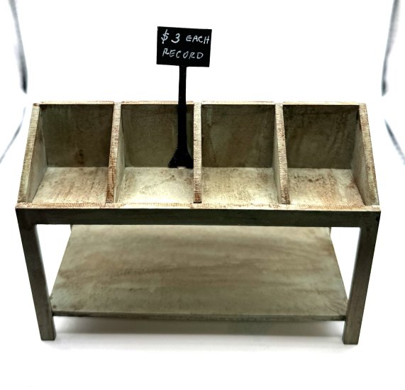 (image for) Record Store Display Rack-Antique Moss
