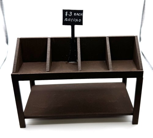 (image for) Record Store Display Rack-Brown