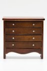 (image for) 4 Drawer Chest Dresser - Walnut