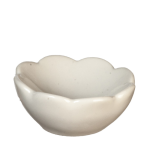 White Scalloped Ceramic Soup Dinner Bowl (image for) White Scalloped Ceramic Soup Dinner Bowl
