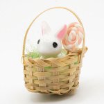 Bunny Basket w/ Lollypop (image for) Bunny Basket w/ Lollypop