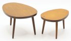 Contemporary Nesting Table Set - Light Walnut (image for) Contemporary Nesting Table Set - Light Walnut