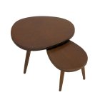 Contemporary Nesting Table Set - Walnut (image for) Contemporary Nesting Table Set - Walnut