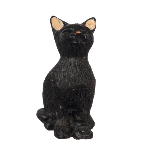 (image for) Sitting Black Cat-eyes closed