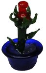(image for) 1/2 in Scale Glass Rose Sculpture