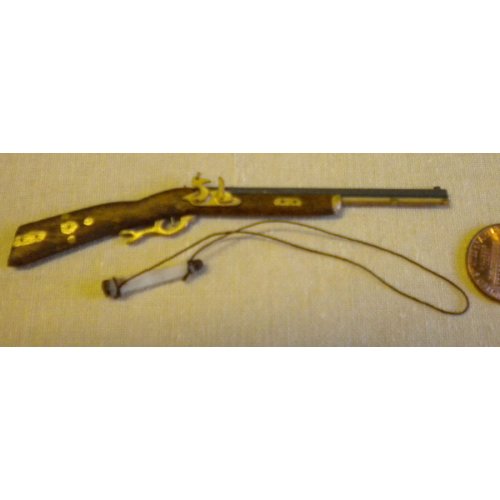 (image for) Hawkins Flintlock w/powder horn
