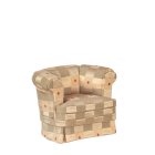 (image for) Classic Armchair Olive Gold Upholstery