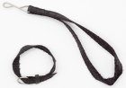 (image for) Dog Leash and Collar 2pc Set - Black