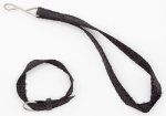 (image for) Dog Leash and Collar 2pc Set - Black