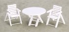 (image for) 3pc Table & Chair Set - White