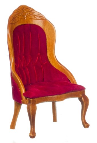 (image for) Burgundy Victorian Gents Chair