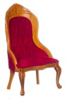 (image for) Burgundy Victorian Gents Chair