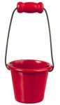 Red Metal Pail w/ Handle (image for) Red Metal Pail w/ Handle
