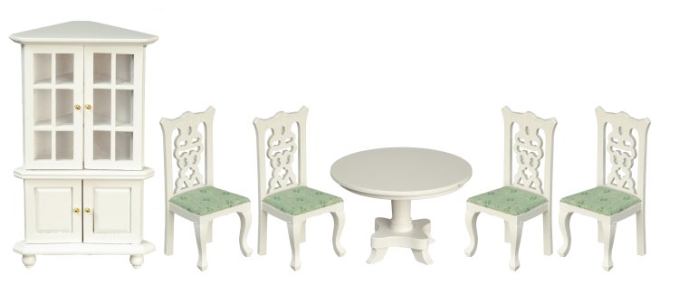 (image for) White Dining Room Set - 6pc