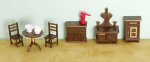 (image for) 1/4 in Scale Kitchen Set Plastic 9pc